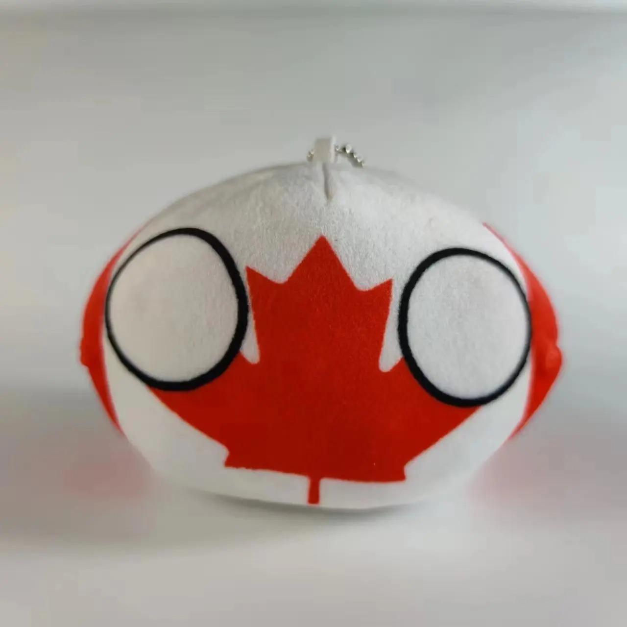 10cm Polandball Mini Plüschtier Kasachstan Israel Palästina Irak Ägypten Countryball Anime Peripheriegeschenke Canada
