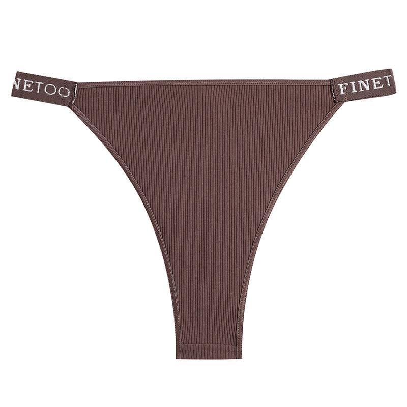 All of Me Damen-Höschen aus Baumwolle, sexy Höschen, Tanga, Unterwäsche, einfarbig, Dessous für Damen L