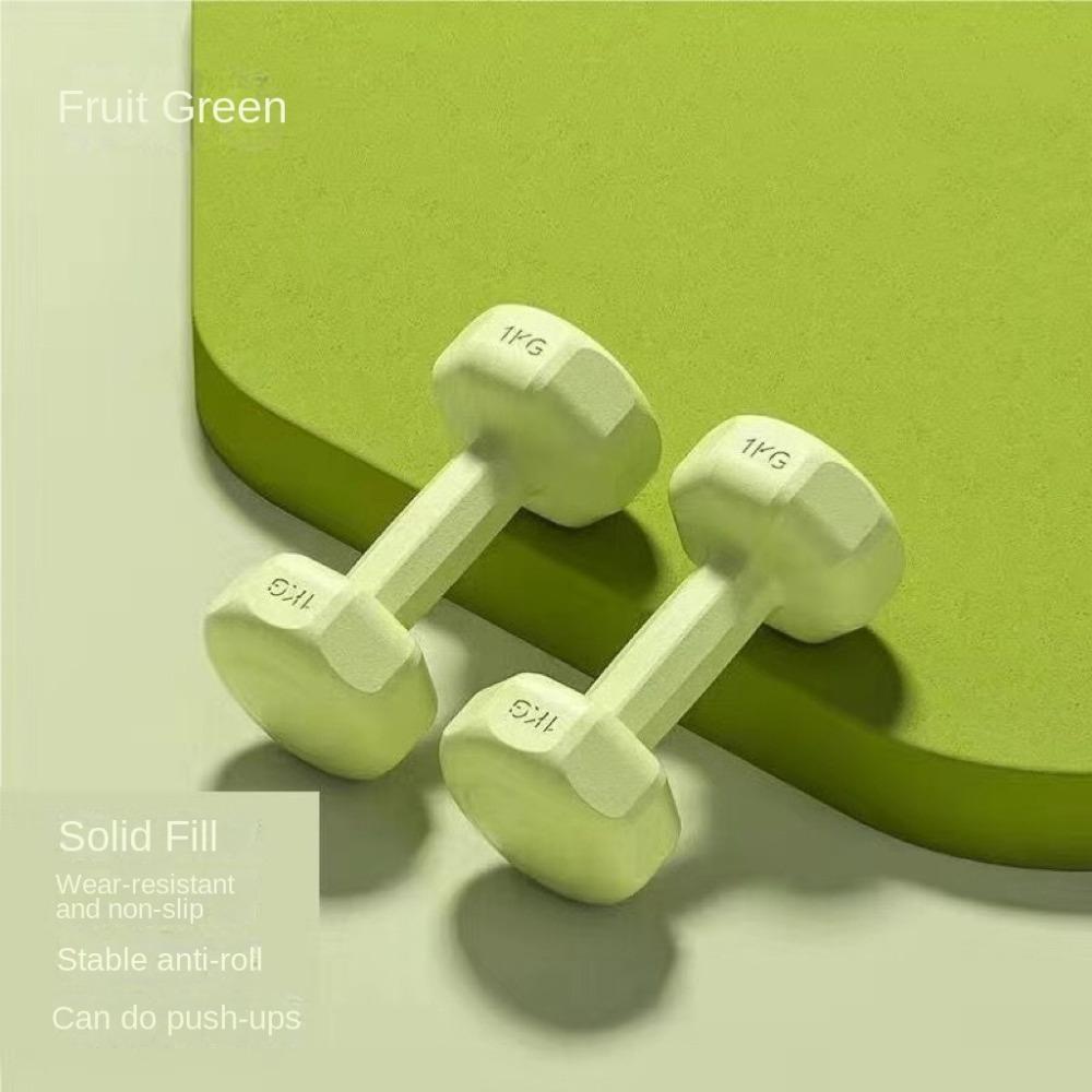 1kg Fitness Hantelset PVC Kleine Hantel Neue Kettlebell Heimgeräte 1pcs grün