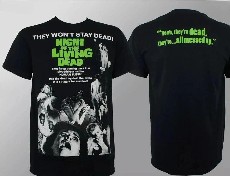 Authentisches Romero's Night of The Living Dead Filmposter T-Shirt L-4XL Tag-Stil Reine Baumwolle Personalisiert Europäisch Amerikanisch 3XL