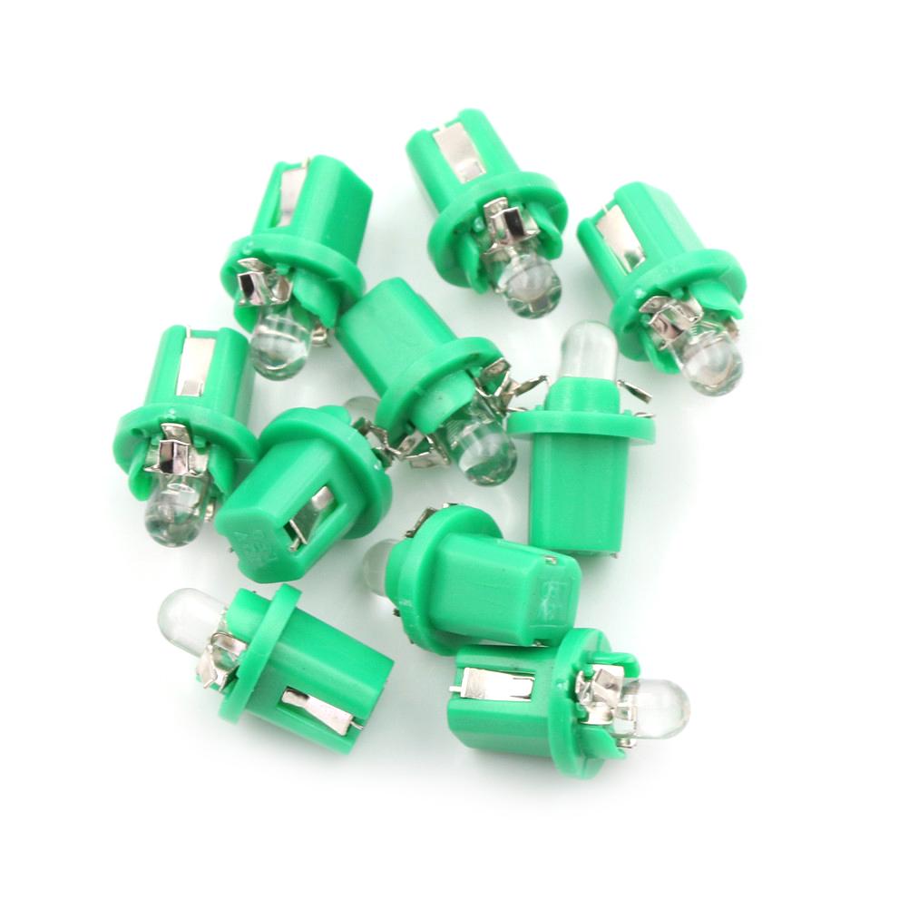 Neue 10x AMPOULE LED COMPTEUR TABLEAU DE BORD B8-5D B8.5D T5 Unterstützung BLANC TUNING 12V grün