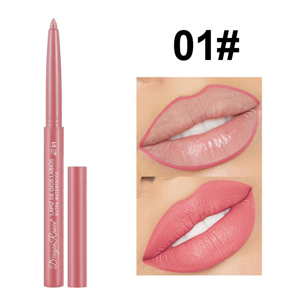 Mattes Lippenstift- und Lipliner-Set, langlebiger wasserfester Lippenstift mit glatter Textur und kräftiger Farbe für Frauen