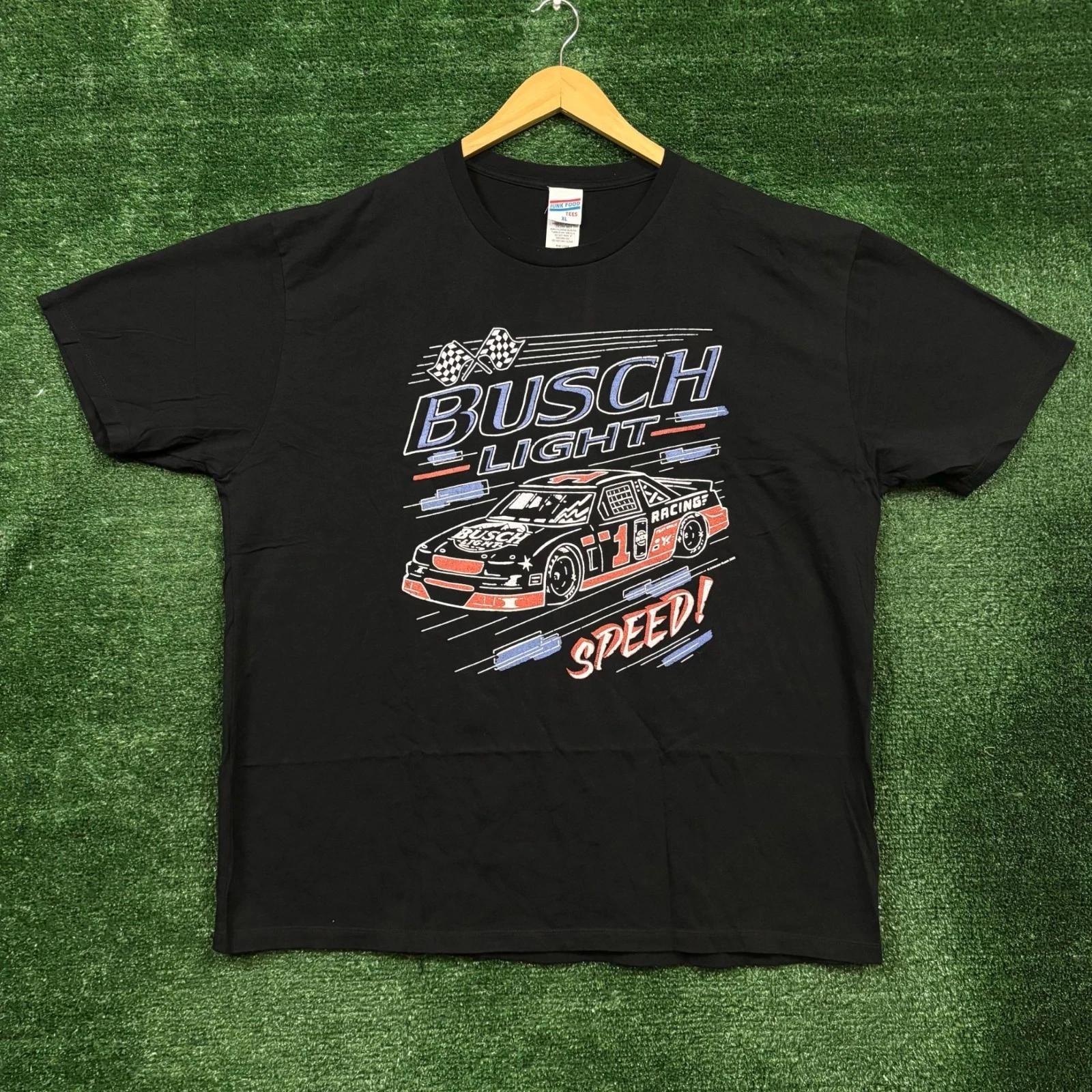 Busch Light Bier Speed Oversized T-Shirt Größe Extra Large S gray