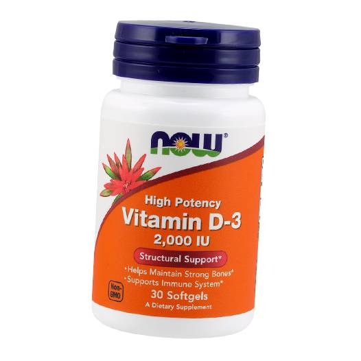Vitamin D3 hochaktiv, Vitamin D-3 2000, Now Foods 30gelcaps (36128320) 30softgels