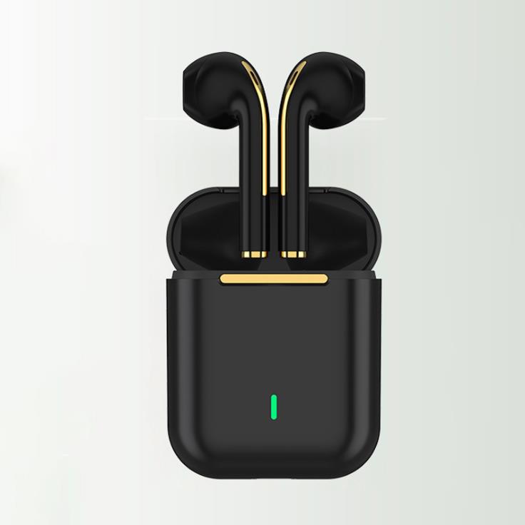 J18 Drahtlose Bluetooth-Kopfhörer In-Ear-Stereo-Kopfhörer Freihändiger Sport-Ohrhörer Gaming-Musik-Ohrhörer für Android IOS schwarz