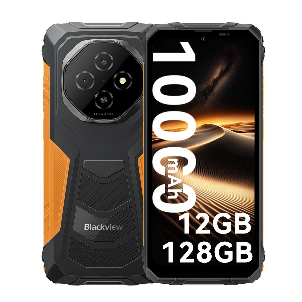 Blackview FORT 1 5G 4/6GB 128/256GB Android 15 Robustes Smartphone 6,56 Zoll 90HZ Mobiltelefon 11000mAh 4GB+128GB only cellphone orange
