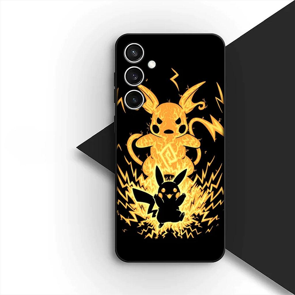 P-Pokemons Glurak P-Pikachus Handyhülle für Samsung Galaxy S25 S24 S23 FE Ultra Plus S7 Edge S25+ S23+ A56 5G Weiche Hülle Galaxy S23 FE