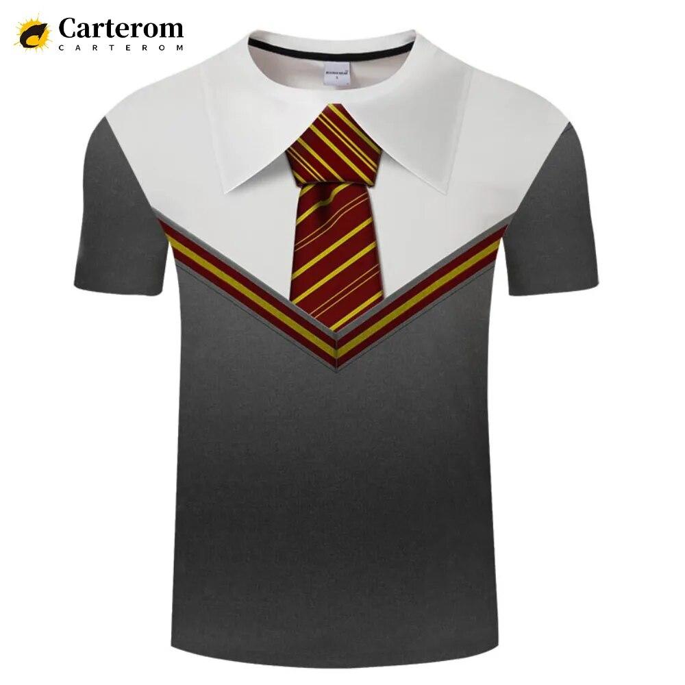 Gefälschter Anzug 3D-bedrucktes T-Shirt Smoking Retro Krawatte Anzug Muster Modetrend Lustiges T-Shirt Männer Personalisiertes Casual T-Shirt XXXL