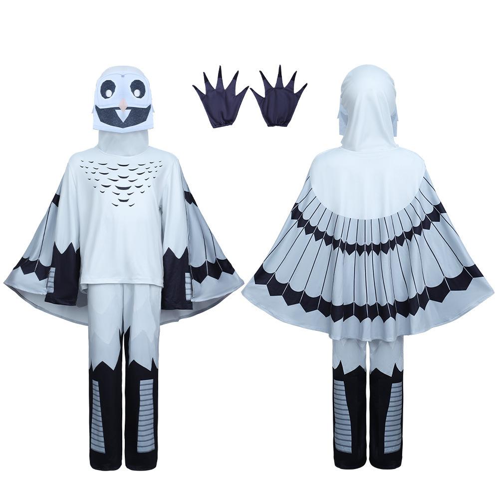 99 Nächte im Wald Hirsch Eule Kinder Cosplay Kostüm Hirsch Eule Tier Cosplay Anzug Halloween Party Kostüme für Erwachsene Kinder 190