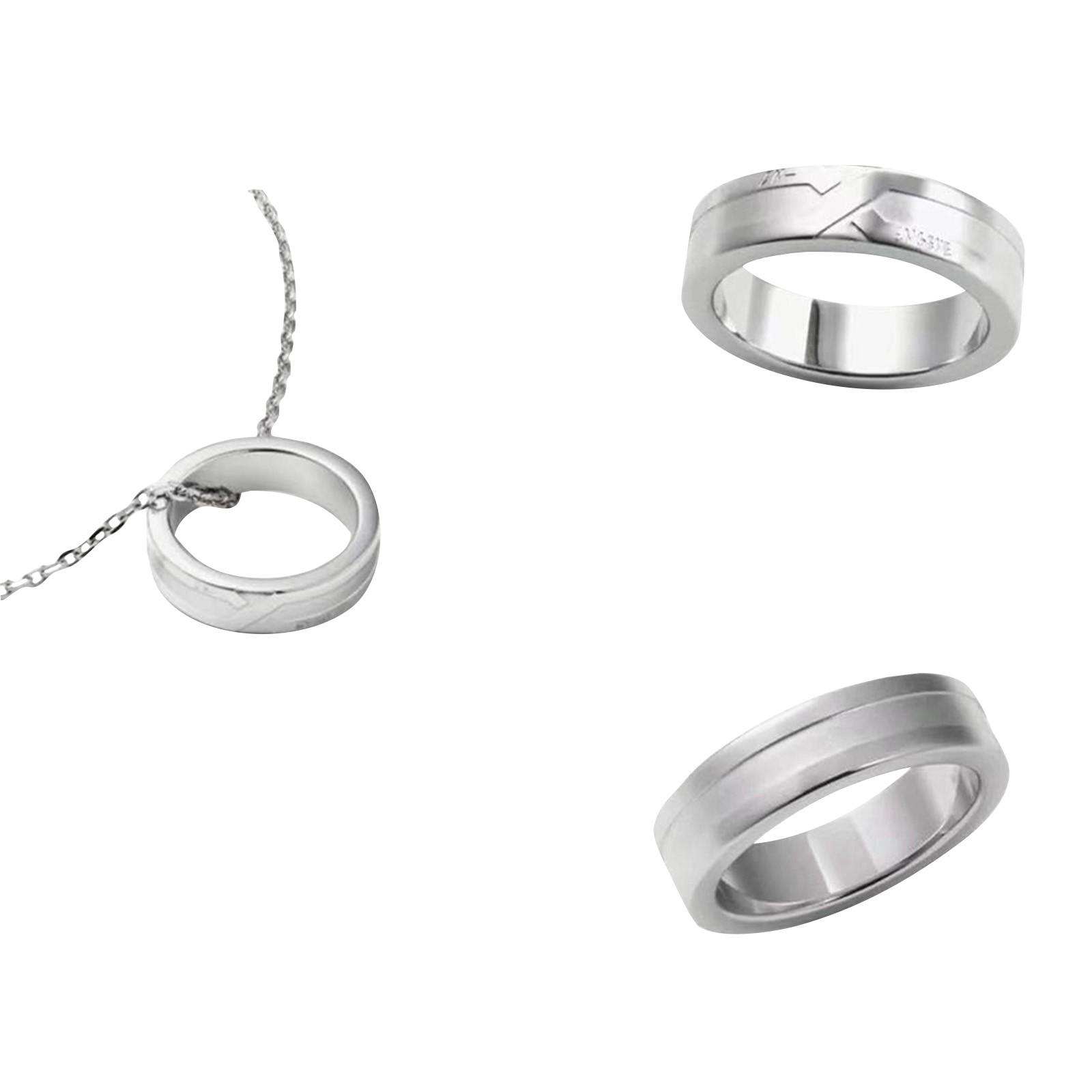 Kpop Idol ENHYPEN Ring Halskette, Ring Halskette Geschenk, Fan Geschenk, Geburtstagsgeschenk(Ring + Halskette) One Size