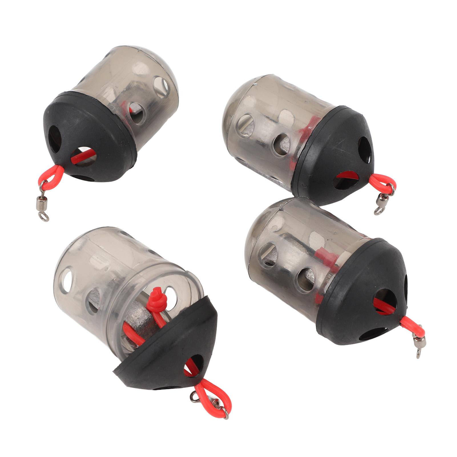 4 Stück Angelköderkorb Köderkorb Kompakt Leicht Wiederverwendbar Tragbar Angelköderkorb