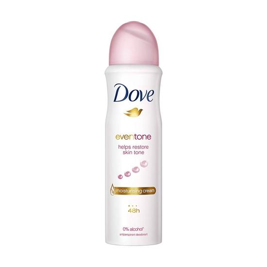 Dove Eventone Deodorant für Frauen, Antitranspirant-Körperspray für langanhaltenden Geruchsschutz, hautfreundliches Deo, ohne Alkohol, ohne Parabene, 150 ml