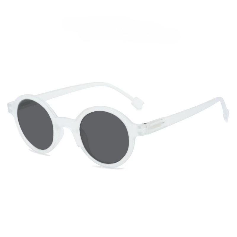 Retro Runde Rahmen Myopie Sonnenbrille Herren und Damen Outdoor UV-Schutz Senioren Stil Sonnenbrille Mode Myopie Brille -3.5-4.0 -3.5