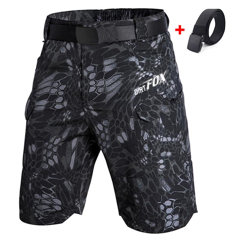 DIRTFOX Radsport Team Shorts Mtb Downhill Hosen Atmungsaktiv Herren Shorts Fahrradbekleidung Rennrad Mountainbike Motocross Cargo Hosen XL (78-88KG)