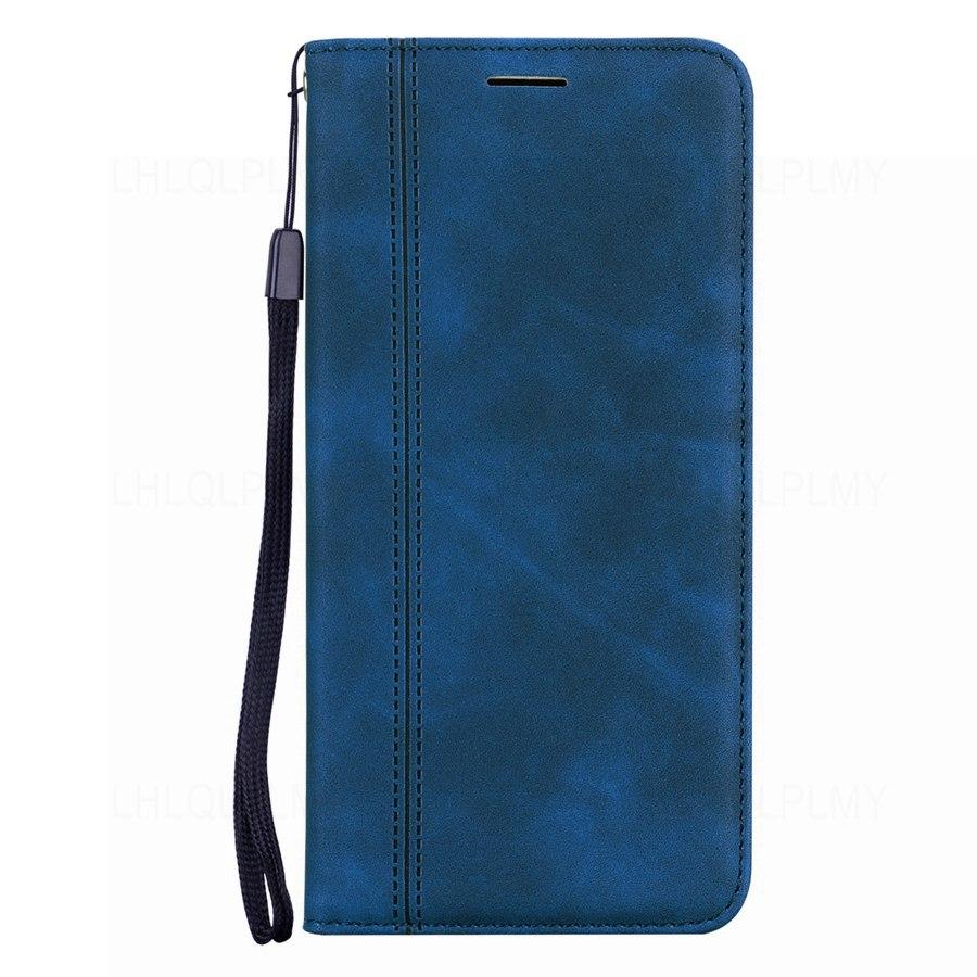Luxus Leder Flip Brieftasche Fall Für Samsung Galaxy A33 A23 A15 A25 A16 A32 A52 A54 A34 A13 A53 5G S24 A55 A26 A36 A56 A14 A35 S25 Buch Offene Linke Abdeckung Samsung S6 edge blau