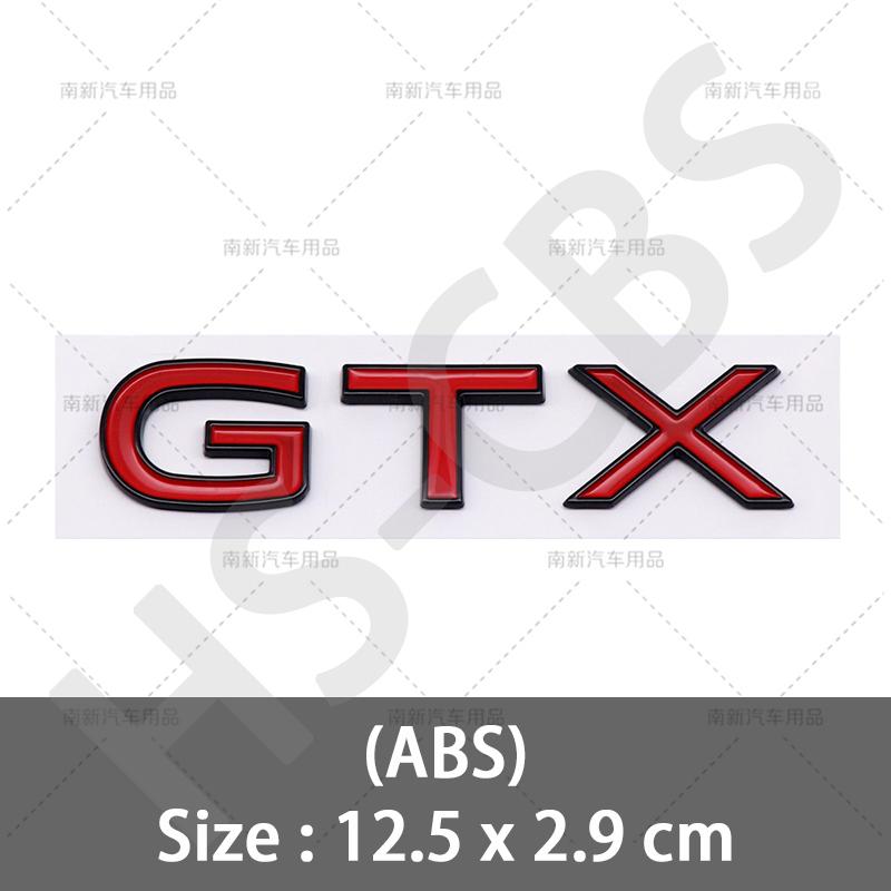 ABS GTX Plakette Emblem Aufkleber Heckklappe Aufkleber Tür Gepäck Für ID4 ID3 ID5 ID6 Auto Styling GTX Logo Zubehör schwarz rot