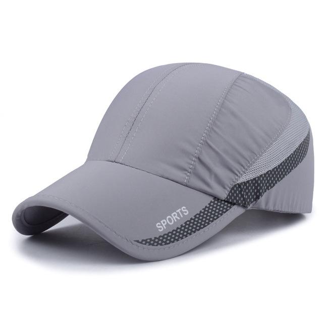 [NORTHWOOD] Sommermütze Herren Sport Baseballmütze Damen Sonnenmütze Atmungsaktive Papamütze Sport Snapback Cap 56-60cm hellgrau