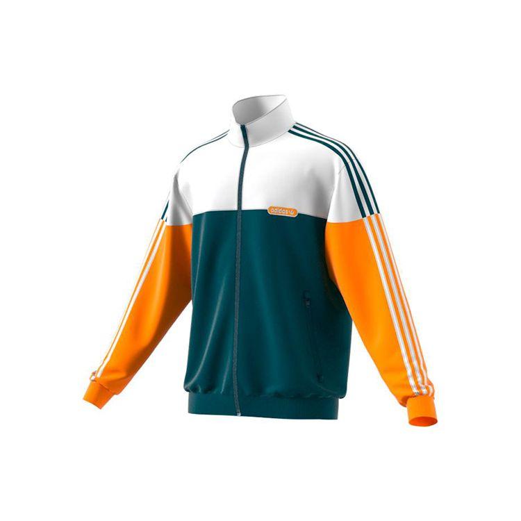 Adidas Originals Split Firebird Colorblock Sport Windbreaker mit Seitenstreifen Herren Jacken Gelb Grün GN8618 S