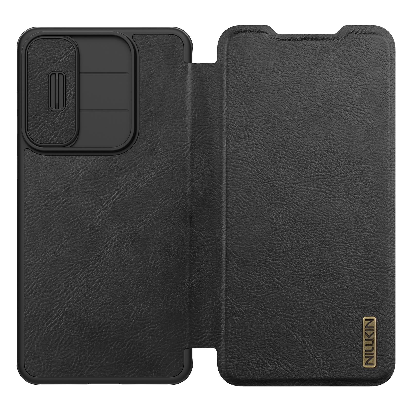 NILLKIN für Samsung Galaxy S25 Edge Handyhülle Qin Pro Lederabdeckung Kameraschutz Rückseite Samsung Galaxy S25 Edge schwarz