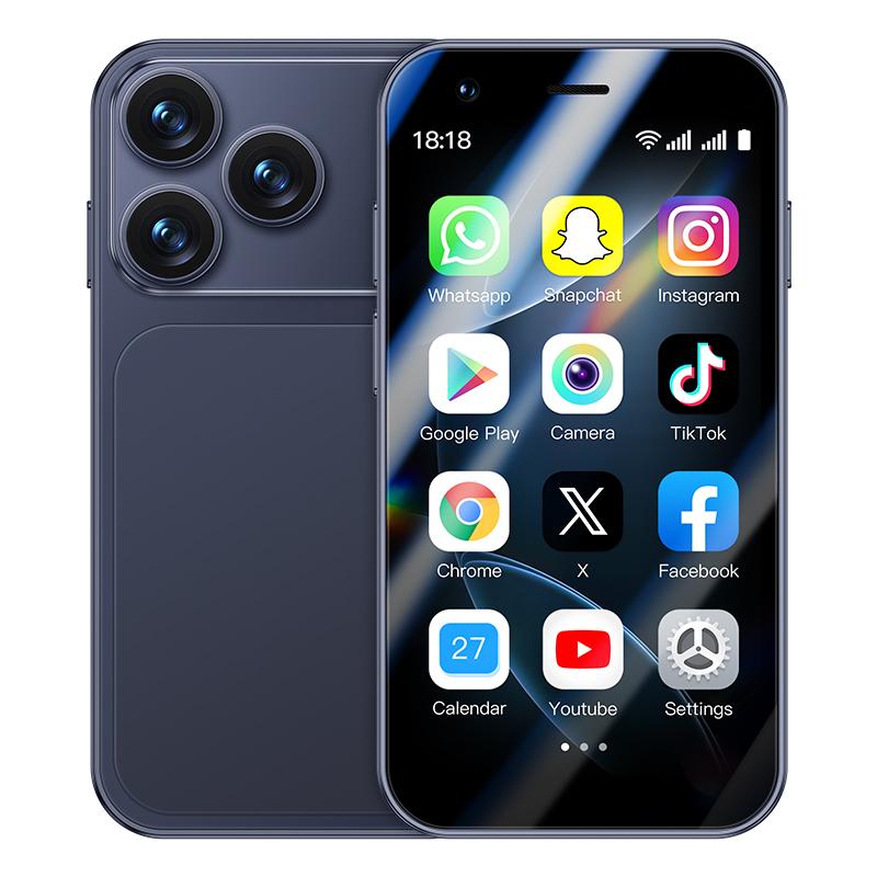 A17 mini 3G Smartphone 3,0 Zoll MTK 2 GB RAM 16 GB ROM 2 MP HD Kamera Dual-SIM Hohe Qualität Android 8.1 Mobiltelefon mit Gesichtserkennung blau