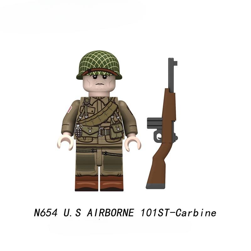 N651-656 Militär Krieg Krieger Soldaten Bausteine Waffen Zubehör Actionfiguren Kinderspielzeug Geburtstagsgeschenke