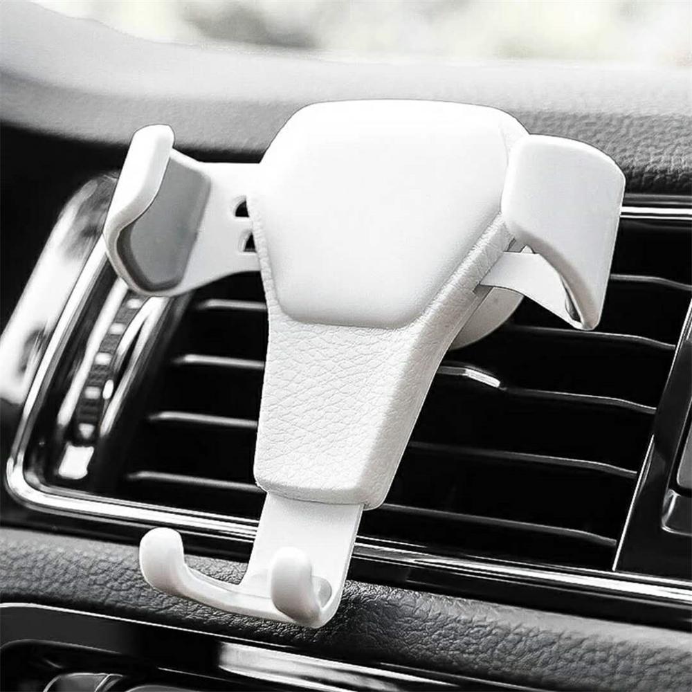 Universal Schwerkraft Auto Telefon Halter Auto Air Vent Clip Montieren Handy Halter Handy Ständer Unterstützung Für Telefon weiß