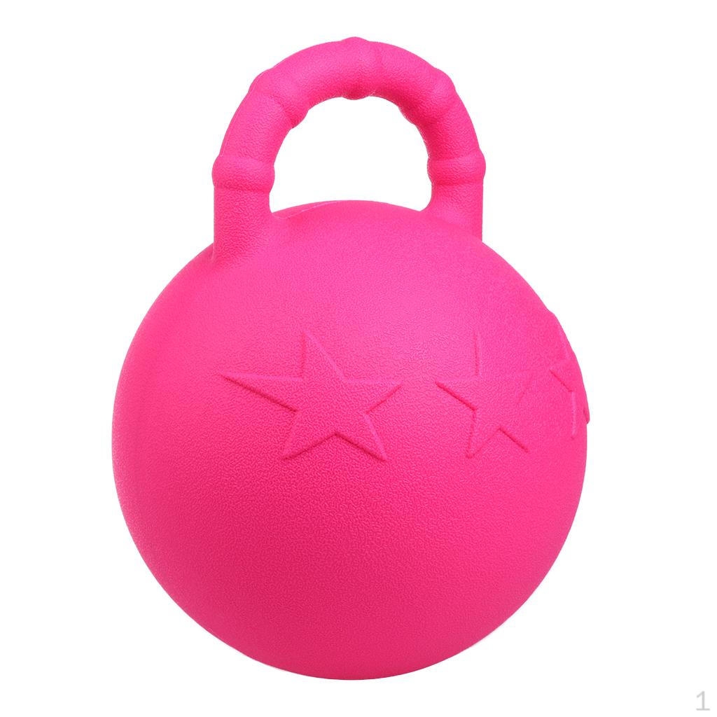 10  Pferd Jolly Ball Pferd Spielball Pferdespielzeug Spielball Haustier Freude Spaß Pferdestall- und Hofspielzeug 28cm Pink