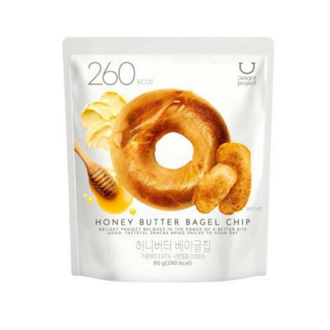 [Olive Young] Bagel-Chips 60g (4 Geschmack) / Knoblauchbutter / Honigbutter / Echte Pizza / Schoko-Zimt / Koreanische Chips Honey Butter 60 g