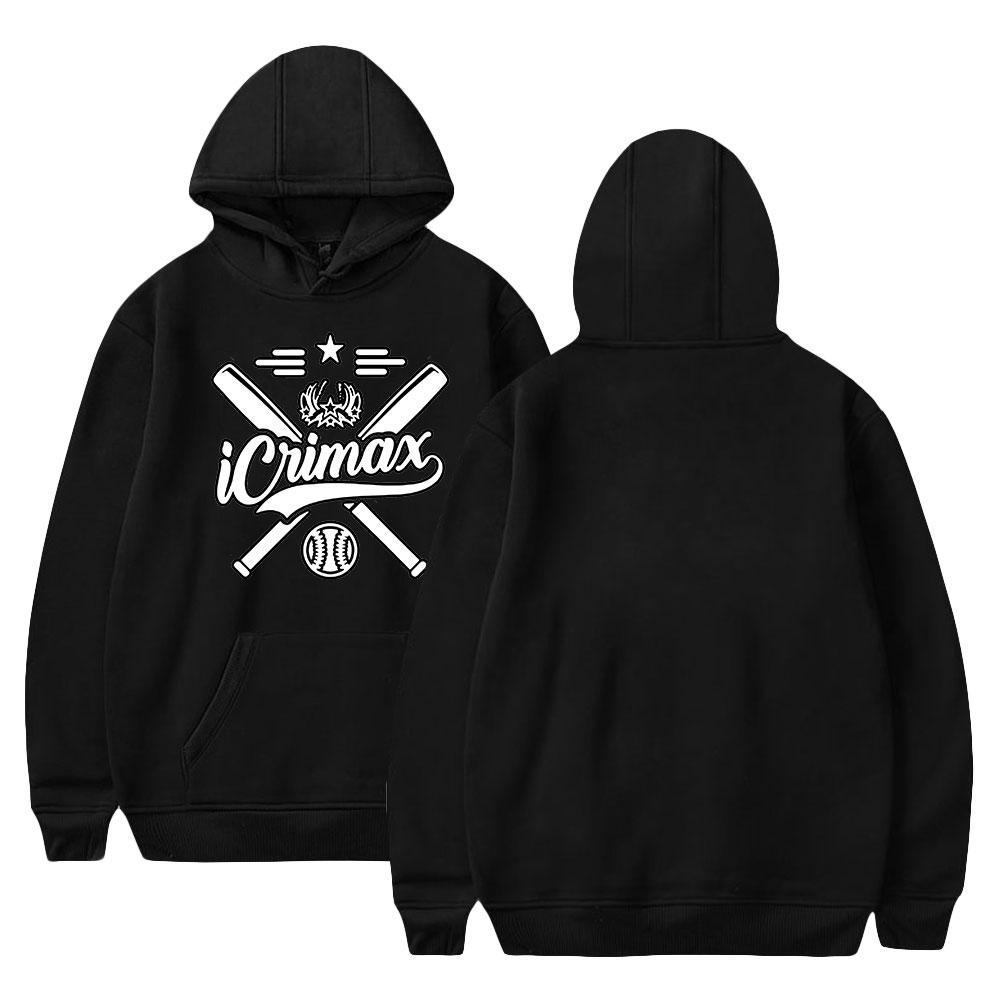 Mode für Fans von Icrimax, grafisch bedrucktes Sweatshirt, Outdoor-Sport, Cosplay-Pullover, Kapuzenpullover, Cosplay-Kostüm L schwarz
