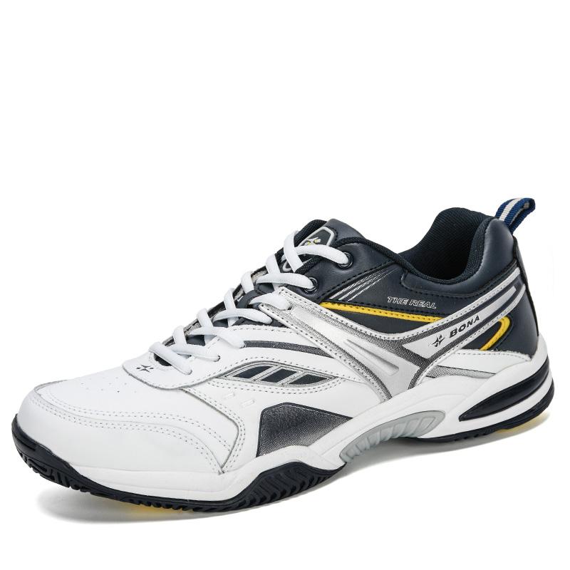 BONA Neue Klassiker Stil Männer Tennis Schuhe Lace Up Männer Sport Schuhe Top Qualität Komfortable Männliche Turnschuhe Schuhe 44 gelb