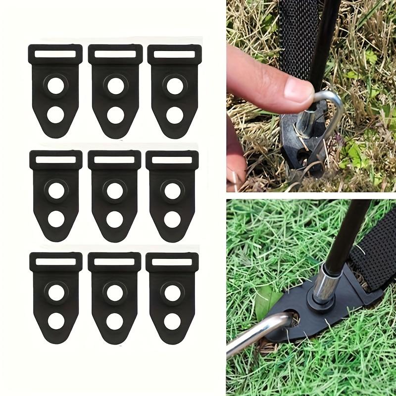 100 Pcs Zubehör Doppel Augen Schwarz Zelt Füße Klemme Wind Seil Schnalle Outdoor Camping Reisen Zelt Clip 100pcs