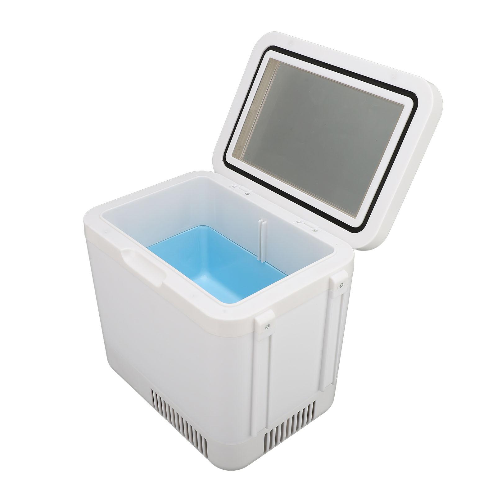 6L Hautpflege Mini Kühlschrank mit Klar Tür Doppel Schicht Kühler Wärmer Kleine Kosmetik Kühlschrank für US Plug