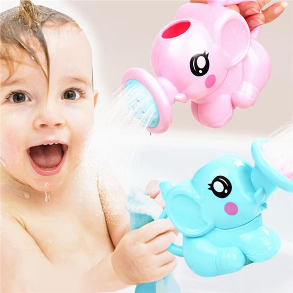 Badezimmer Baby Badespielzeug Elefant Dusche Cartoon Dusche Bad Eltern-Kind-Interaktives Spielzeug blue