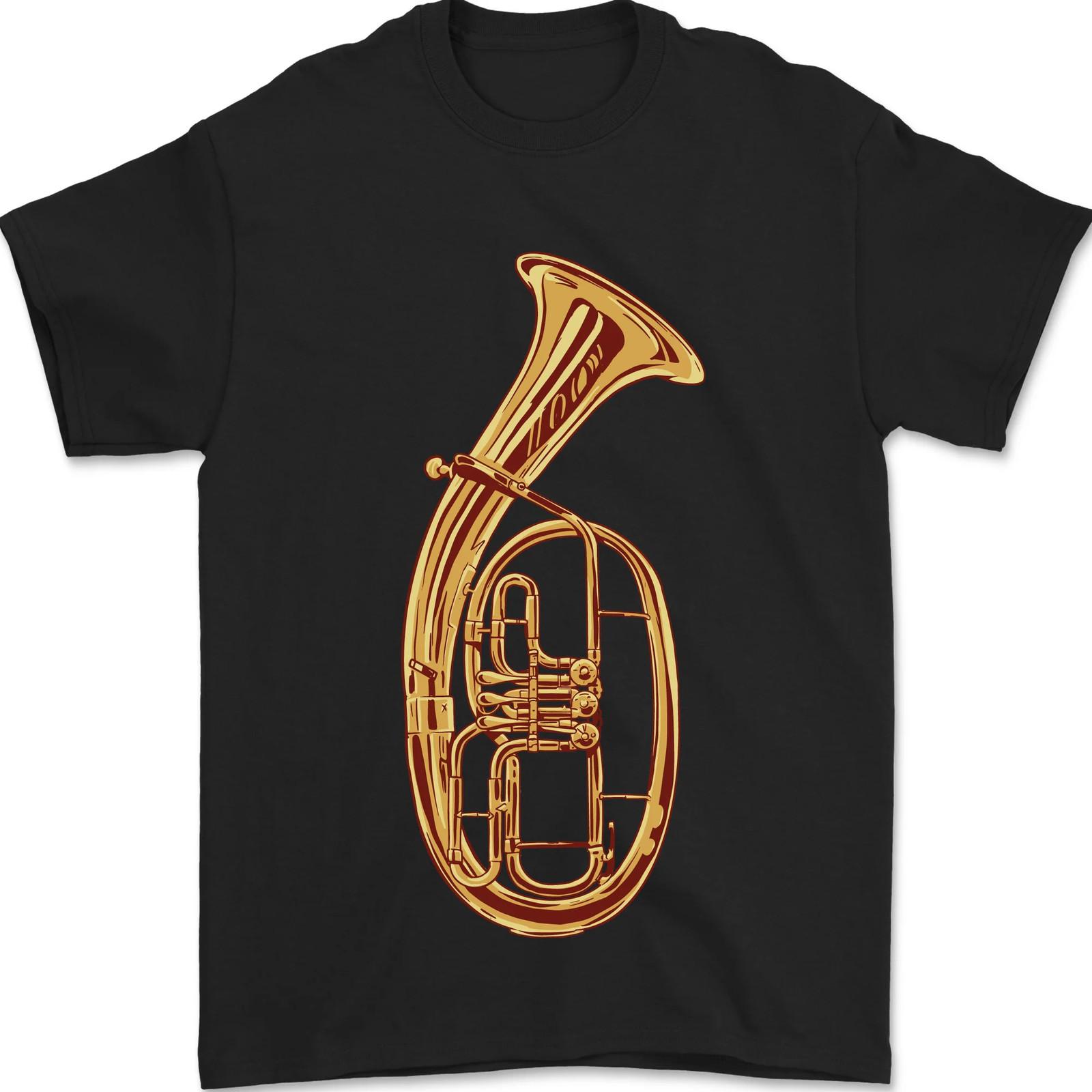 26 Tenorhorn Messing Musikinstrument Herren T-Shirt 100% Baumwolle Unisex T-Shirt XL