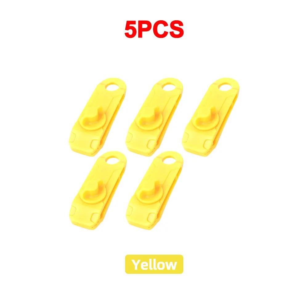 5PCS Zelt Baldachin Clip Outdoor Wind Seil Wiederverwendbare Schellen Markise Plane Schnalle Camping Bergsteigen Unterstände Zubehör gelb