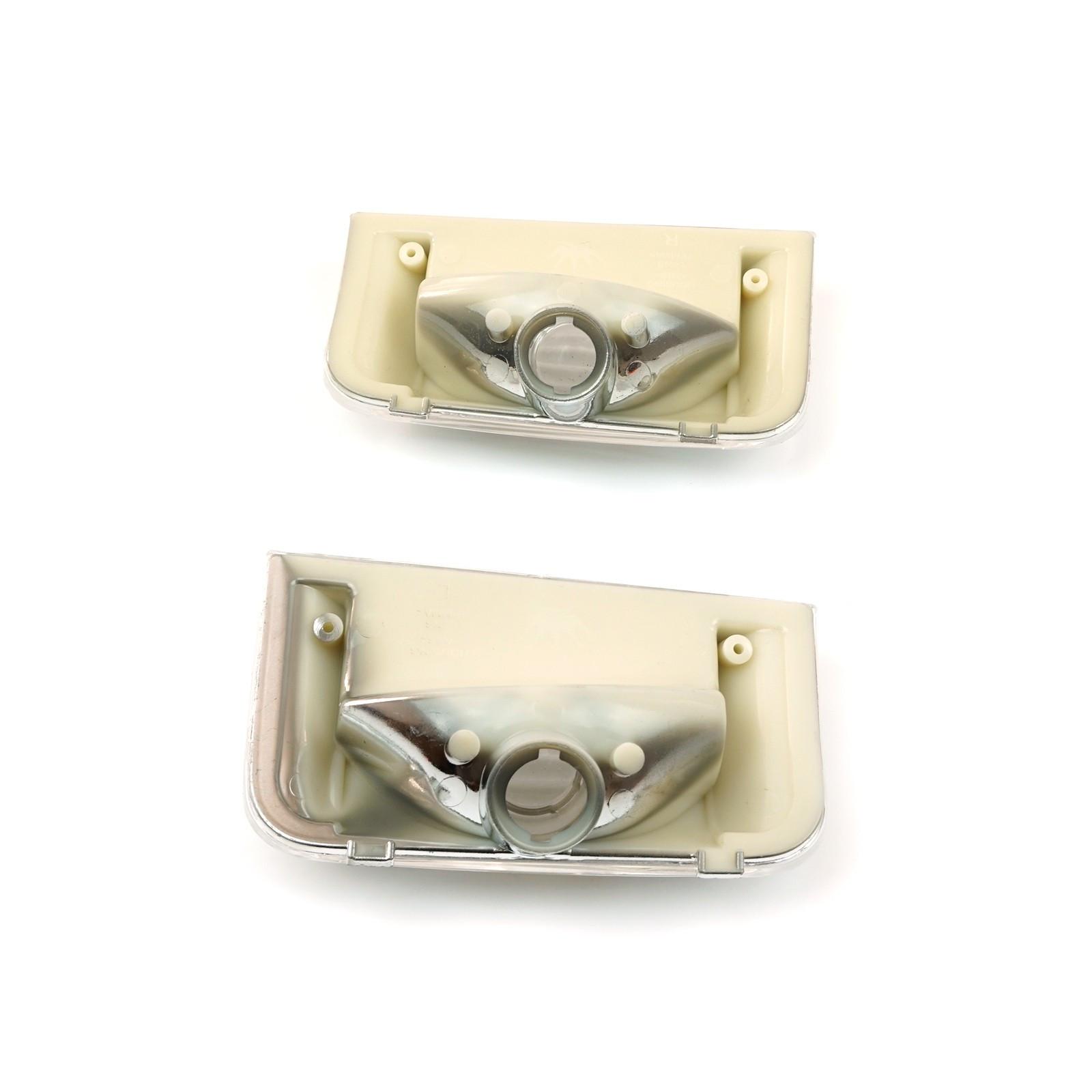 ESC Autoteile ESP907, 2 Stück Seitentür-Außenspiegel-Blinkerleuchte, weiße Linse R+L 71748253, 71748252 für Fiat Peugeot Citroen MK3