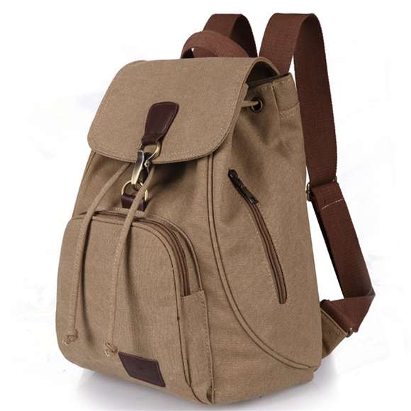 Mode Kleidung Fortschrittliche Reisetaschen Großer Rucksack Langlebiger Reise-Computer-Rucksack Vintage Outdoor-Rucksack khaki