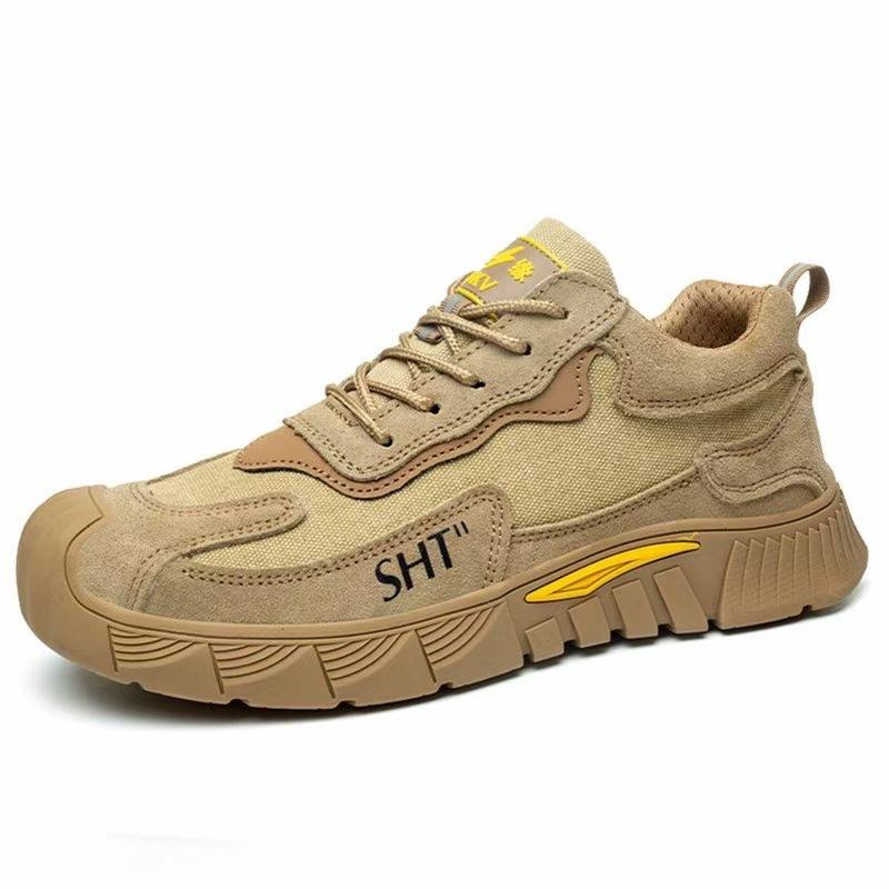 Arbeitsschuhe Herren Anti-Quetsch- und Durchtrittssichere Lässige Sicherheitsschuhe Baustelle Schützende Arbeitsschuhe 43