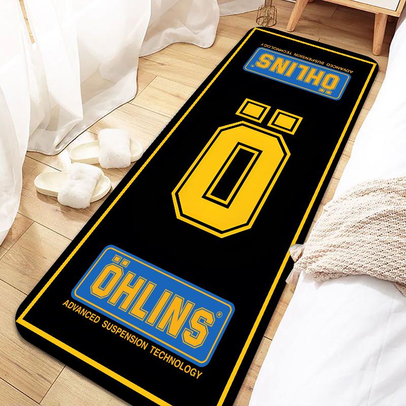 Ohlins Fußmatte Eingang Rutschfeste Fußmatte Waschbarer Küchenteppich Wohnzimmer Flur Teppiche Badezimmer Bad Türmatten 40x120cm(16x48inch)