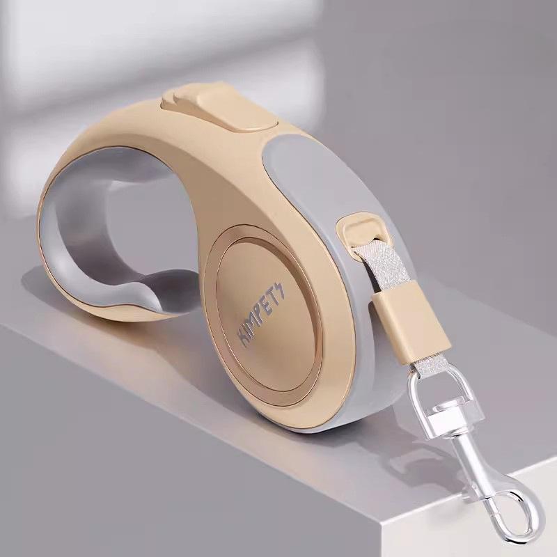 3 m 5 m 8 m Hundeleine für kleine Hunde und Katzen, automatisch einziehbar, langlebige Nylonleine für Welpen, für Outdoor-Reisen, Spaziergänge, Wandern, Zugseil 3M beige