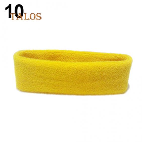 Unisex Sport Yoga Fitness Stretch Schweiß Schweißband Haarband Stirnband Kopfbedeckung Haare Schmuckstück gelb
