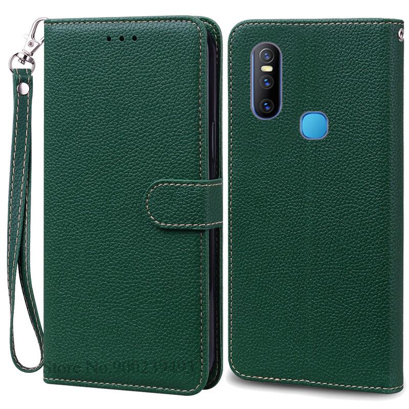 Für Vivo V15 Hülle Vivo 1819 Hülle Leder Wallet Flip Case Für Vivo V15 V 15 Silikonhülle Vivo 1819 Hülle Coque Fundas Etui Vivo V15 (Vivo 1819)