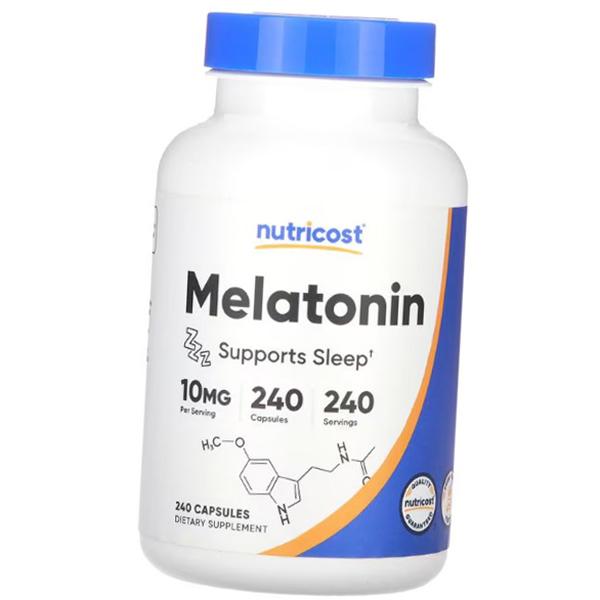 Melatonin in Kapseln, Melatonin 10, Nutricost  240 Kapseln (72647029) 240caps