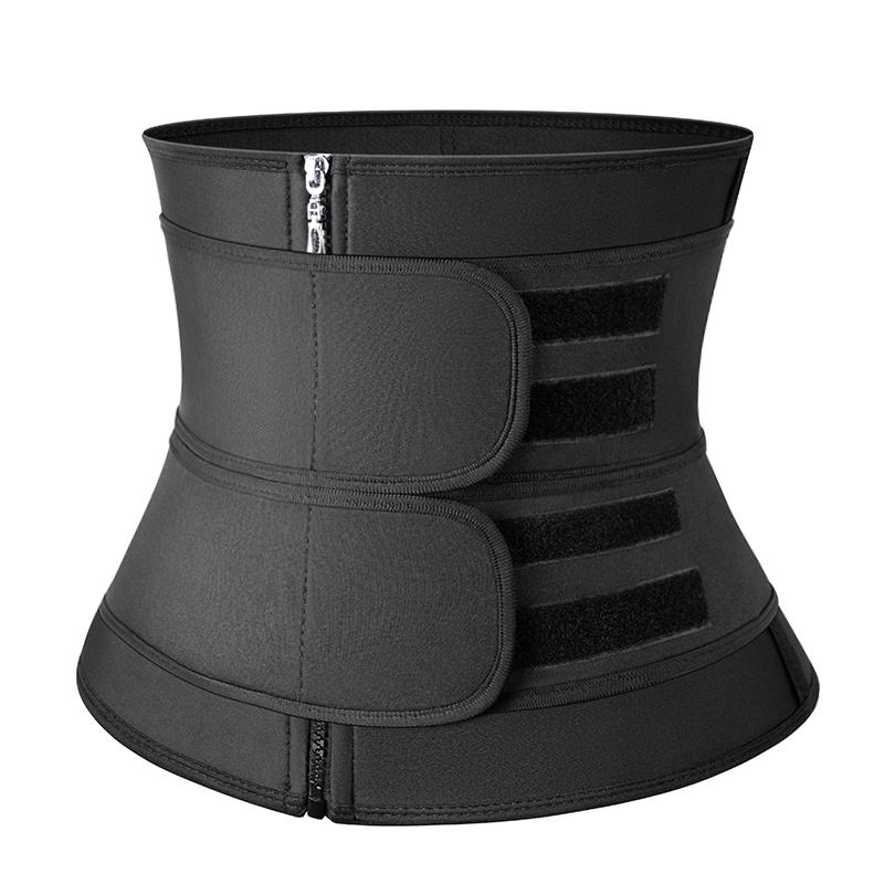 Männer Schwitzen Taille Trainer Cincher Zurück Unterstützung Sauna Trimmer Gürtel Bauch Control Body Shaper Workout Kompression Bauch Shaper Abnehmen Shapewear XXL schwarz