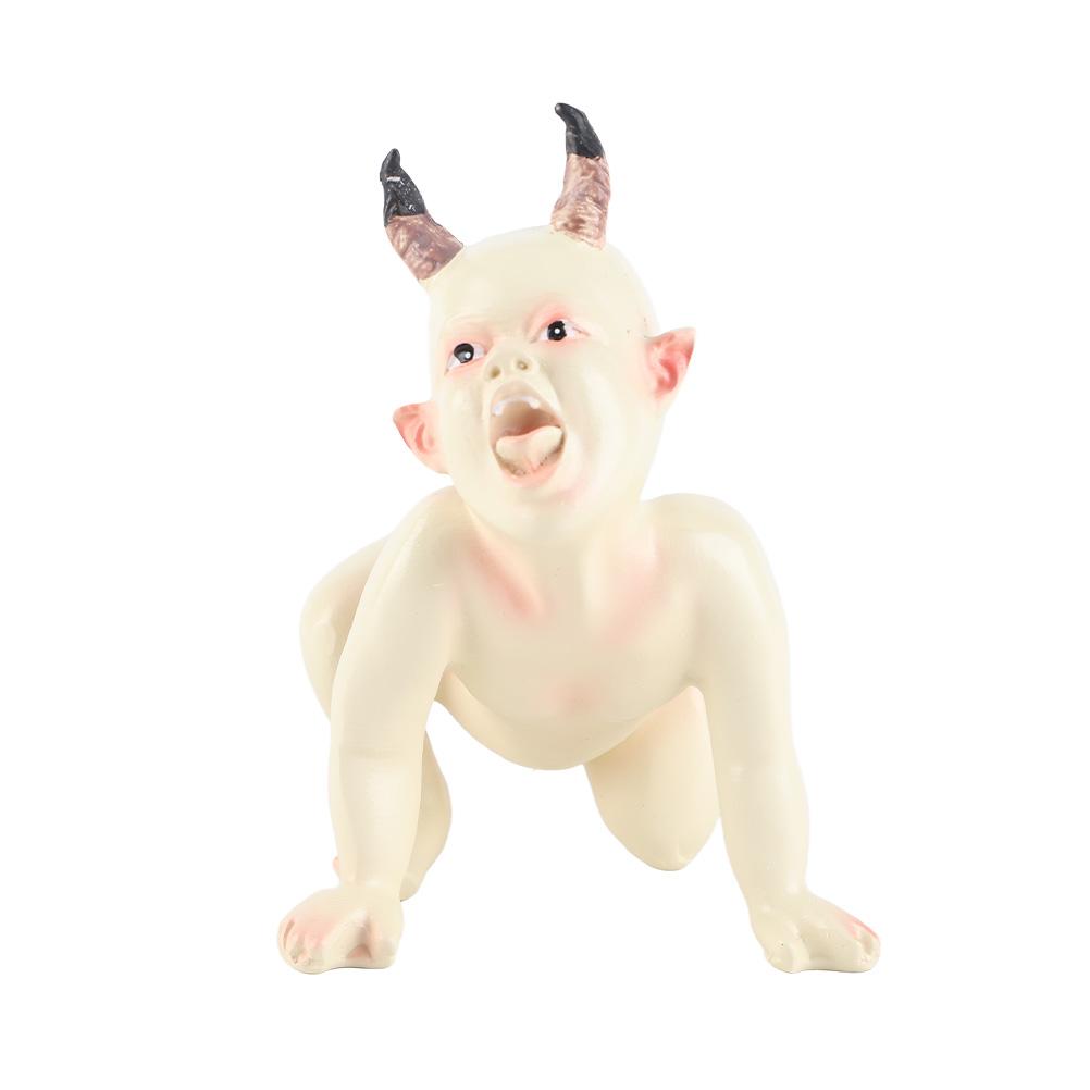 Halloween Scary Ghost Baby Puppe Harz Statue Handwerk Halloween Spukhaus Dekoration