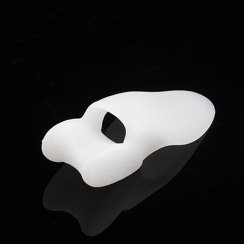 Neu 2 stücke Silikon Kappe Protector Pad Bunion Corrector Haarglätter Treuer Weiß