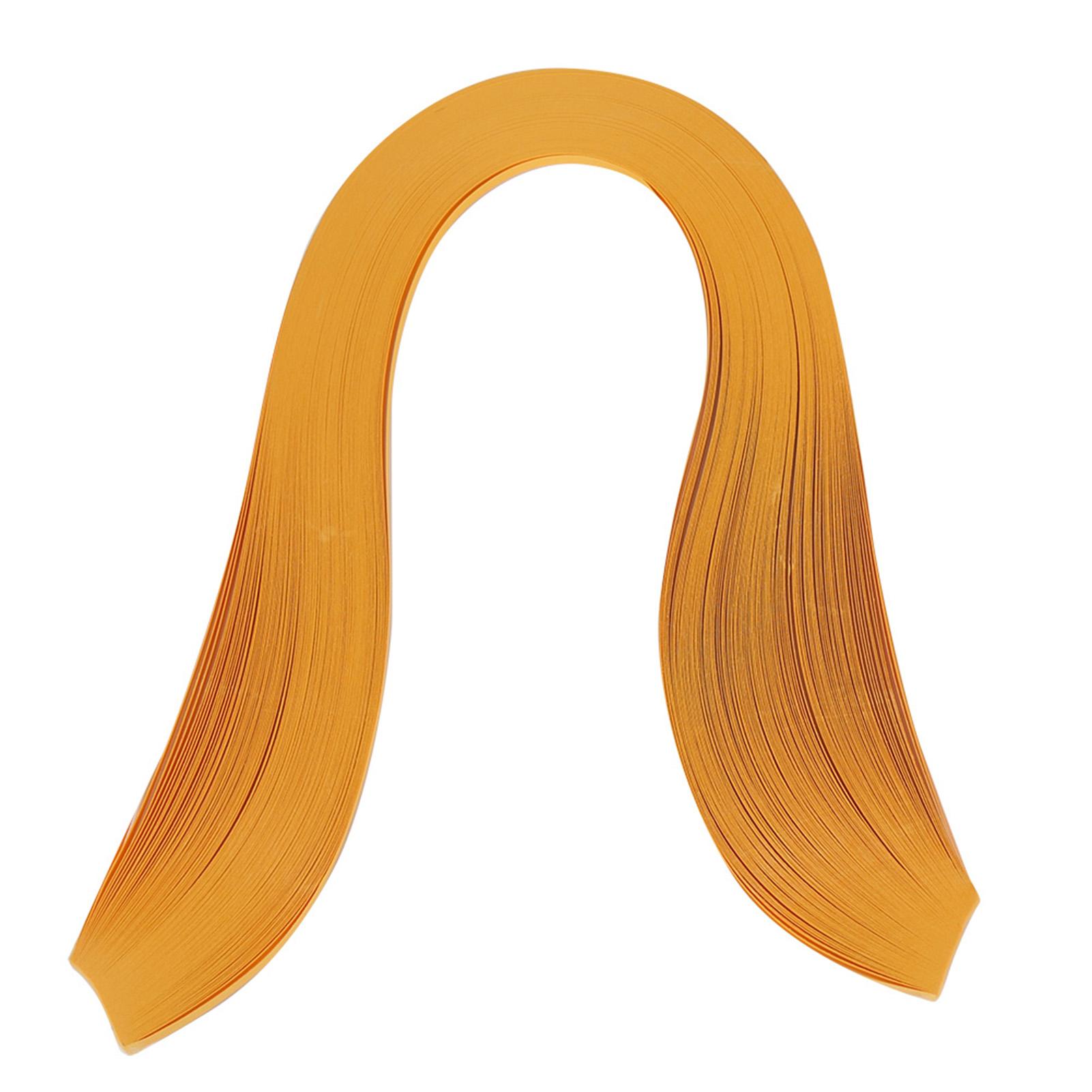 600 Streifen DIY Quilling Papier 3mm Breite Reine Farbe Origami Papier Handarbeit(schwarz) orange