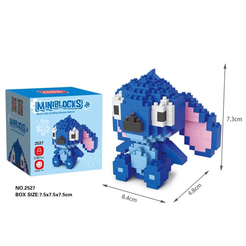 236-313 Stück Stitch Bausteine Spielzeug Diamant Steine Lilo Stitch Puppe Figuren Kinder Geburtstagsgeschenke No box