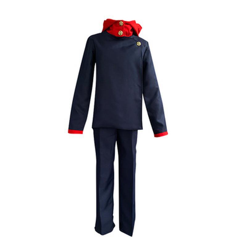 Itadori Yuji Inumaki Toge Anime Conjure Back Zweiteilige Outfits Cosplay Kostüm Cosplay Sets Männer Frauen M black