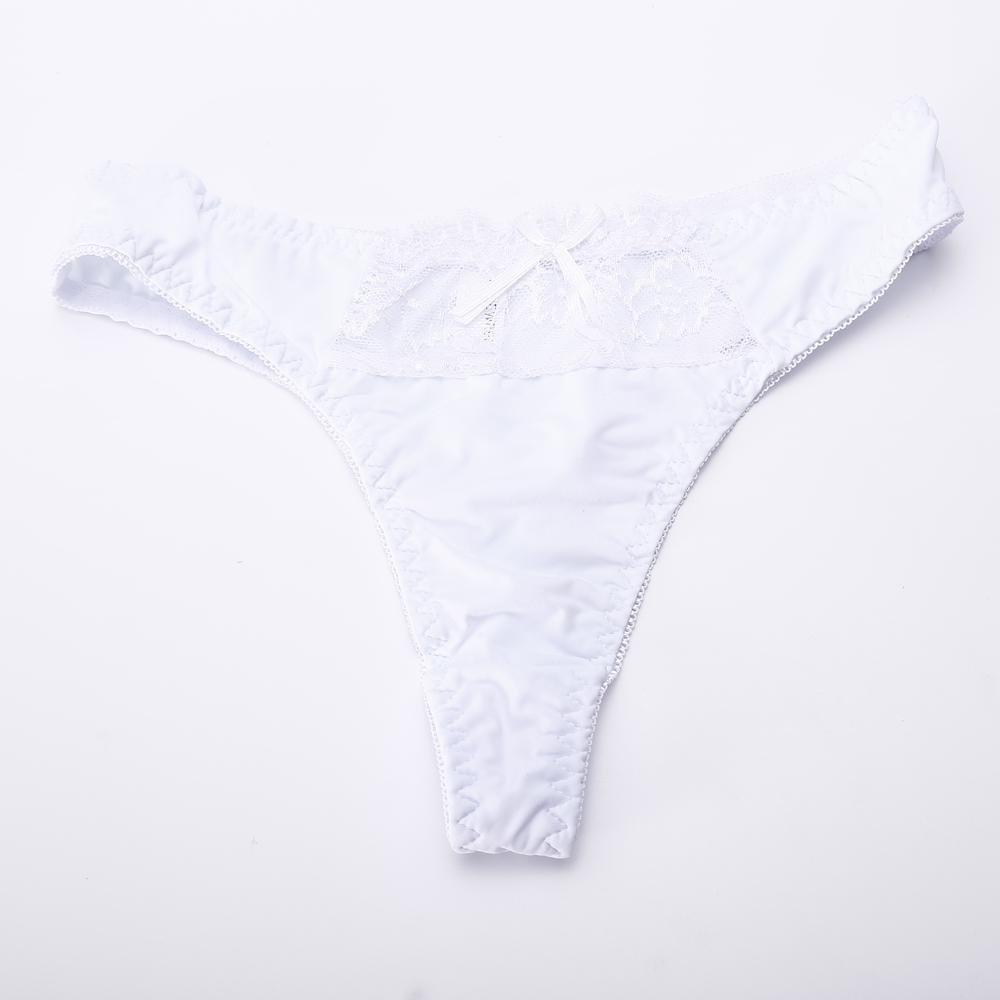 Frauen Nahtlose Höschen Solide Tanga Sexy Höschen Für Frauen G String Unterwäsche Dessous Plus Größe XXL weiß
